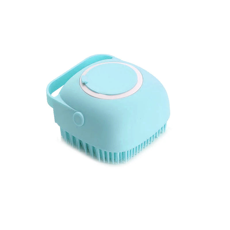 Brosse de bain – Silicone doux avec distributeur de shampoing